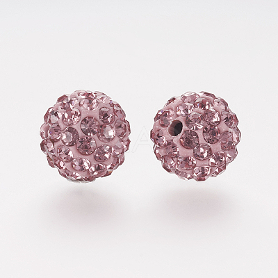 Polymer Clay Rhinestone Beads LS-RB-K050-8mm-C26-1