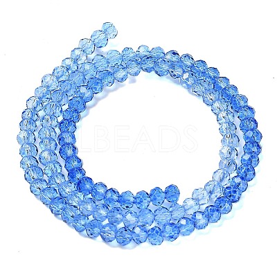 Transparent Painted Glass Beads Strands DGLA-A034-T1mm-A01-1