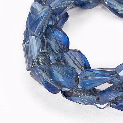 Electroplate Glass Beads Strands EGLA-L010-FR01-1
