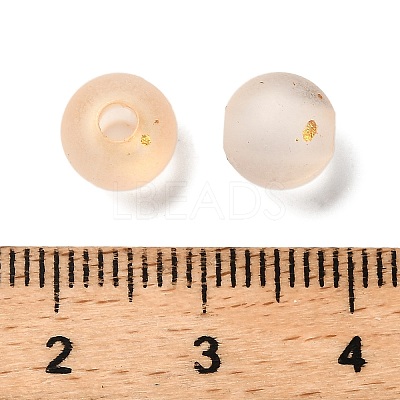 Frosted Transparent Acrylic Beads X1-OACR-F013-13E-1