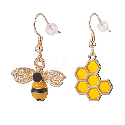 Alloy Enamel Pendant Dangle Earrings Sets EJEW-JE05126-1