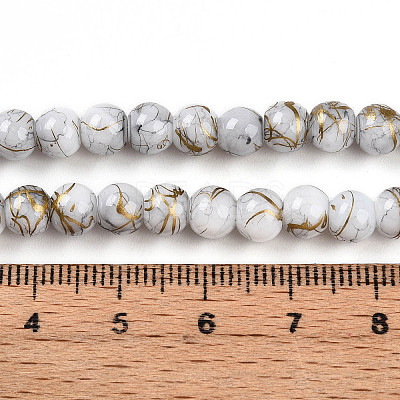 Baking Paint Glass Beads X1-DGLA-N003-6mm-B01-1