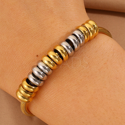 304 Stainless Steel Beaded Bracelets WG9C266-01-1