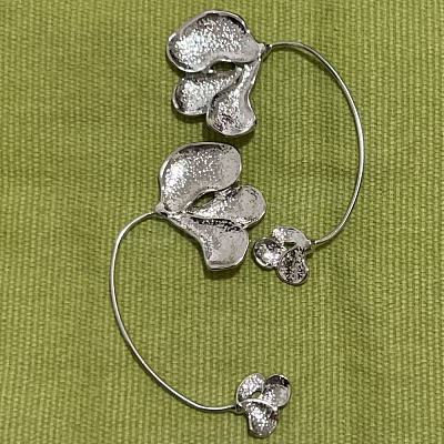 Alloy Flower Cuff Earrings for Women WGC4756-02-1
