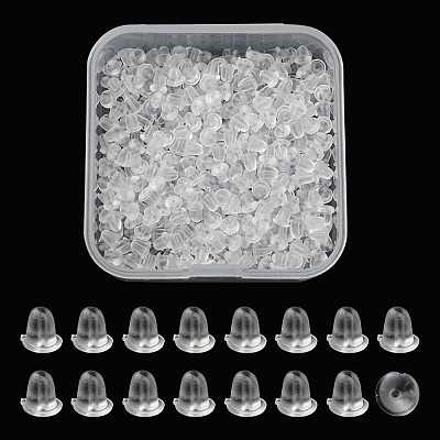 500Pcs Plastic Ear Nuts KY-FS0001-09-1