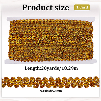 Polyester Braided Lace Trim OCOR-WH20018-22A-1