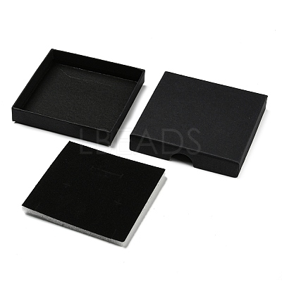 Square Cardboard Paper Jewelry Box CON-D014-01C-02-1