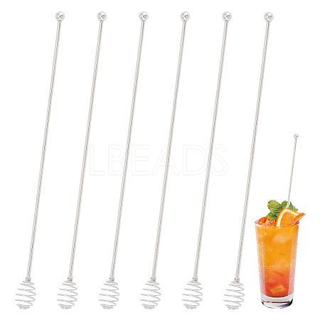 304 Stainless Steel Stirring Spoon AJEW-WH0010-32P-1