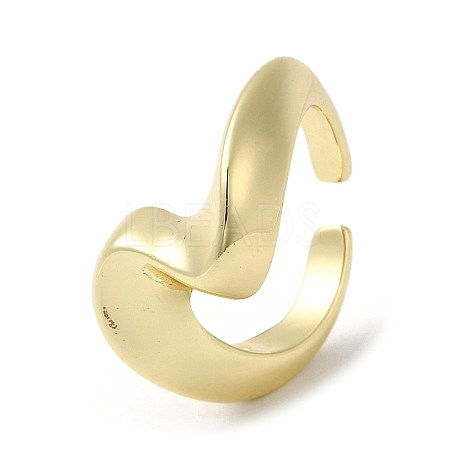 Brass Open Cuff Ring RJEW-Q778-13G-1