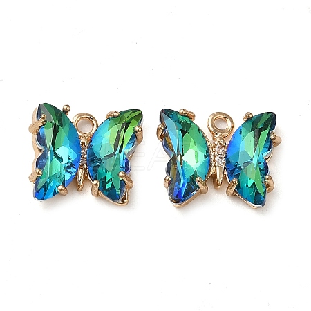 Brass with Glass Pendants FIND-Z020-02A-1