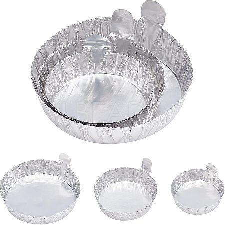 90Pcs 3 Style Aluminum Foil Weighing Dish AJEW-OC0002-56-1