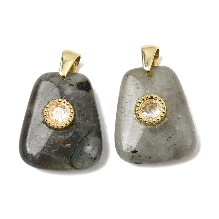 Natural Labradorite Pendants G-C282-03F-1