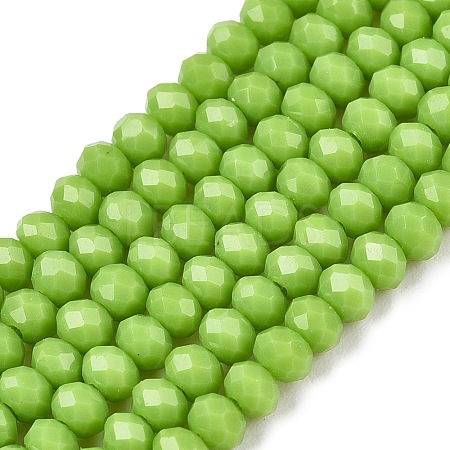 Opaque Solid Color Imitation Jade Glass Beads Strands EGLA-A044-P2mm-D30-1