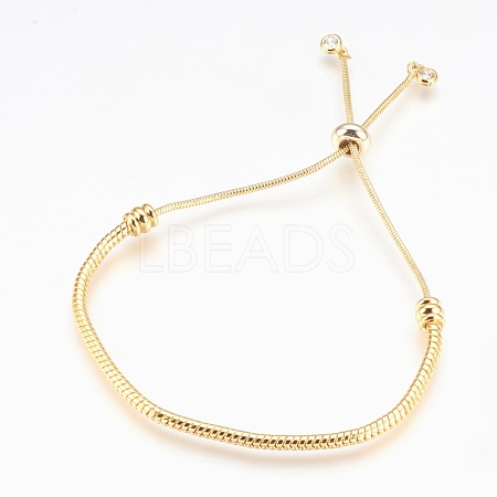 Adjustable Brass Bolo Bracelets BJEW-P218-05G-1