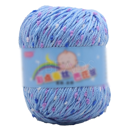 Confetti Dot Polyester Knitting Crochet Yarn PW-WGE3126-21-1