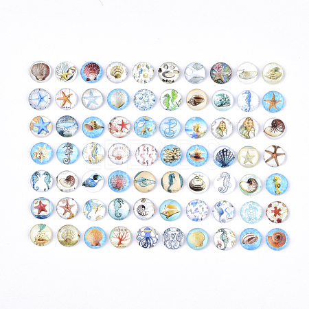 Flatback Glass Cabochons for DIY Projects GGLA-S047-01D-1