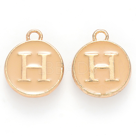 Golden Plated Alloy Enamel Charms LS-ENAM-S118-06H-1