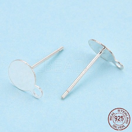 925 Sterling Silver Stud Earring Settings STER-T005-02A-1