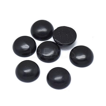 Natural Obsidian Cabochons G-G788-B-05-1