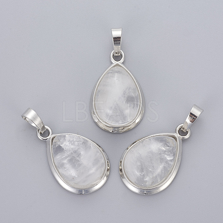 Natural Quartz Crystal Pendants G-L512-C23-1