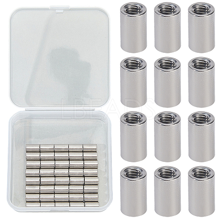 40Pcs 304 Stainless Steel Ear Nuts DIY-BBC0002-61-1