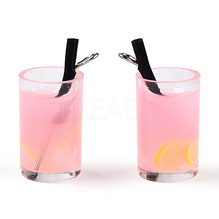 Plastic Imitation Drink Pendants LS-CRES-S359-13D-1-1