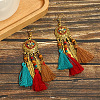 Alloy Oval Chandelier Earrings FS-WGD7741-09-1
