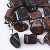 Natural Mahogany Obsidian Pendants G-Q996-02-1
