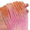 Transparent Painted Glass Beads Strands X1-DGLA-A034-T4mm-A20-2