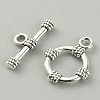 Tibetan Style Alloy Toggle Clasps FIND-CJC0017-21D-AS-2