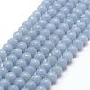 Natural Angelite Beads Strands G-P217-31-6mm-1
