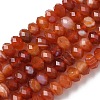 Natural Banded Agate Beads Strands G-D344-A34-02-3