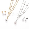 Ball 304 Stainless Steel Jewelry Sets SJEW-H302-19-1