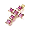 Brass Pave Cubic Zirconia Pendants CU-CBAE7DF-11G-C06-2