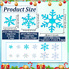 Olycraft 6 Bags 6 Style Snowflake Plastic Confetti DIY-OC0010-53-2