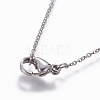 304 Stainless Steel Cable Chain Necklaces NJEW-P248-01P-3