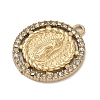 304 Stainless Steel & Rhinestone Pendants STAS-G371-09F-01G-2