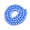 Opaque Solid Color Imitation Jade Glass Beads Strands EGLA-A044-P6mm-D17-2