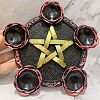 Resin Star Wooden Tealight Candle Holders PW-WG42BE3-04-1