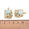 Brass Enamel Pendants KK-SZC0009-12G-03-3