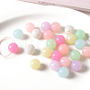 Opaque Acrylic Beads X-OACR-H038-09-1