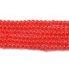 Baking Paint Imitation Jade Glass Round Bead Strands DGLA-Q021-4mm-32-2