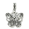 Halloween Tibetan Style Alloy European Dangle Charms PALLOY-JF00007-2