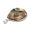 Snail Fossil Pendants G-D051-1-4