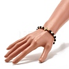Cross Cubic Zirconia Beads Stretch Bracelet BJEW-JB07198-5