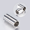 304 Stainless Steel Magnetic Clasps with Glue-in Ends STAS-F132-55P-7mm-2