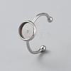 Stainless Steel Ring Components STAS-WH0029-98B-P-1