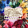  8-Position Wood Embroidery Thread Storage Trays TOOL-WH0056-024-6