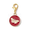 Alloy Enamel Pendant Decorations HJEW-JM01517-4