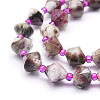 Natural Plum Blossom Tourmaline Beads Strands G-E569-C06-3